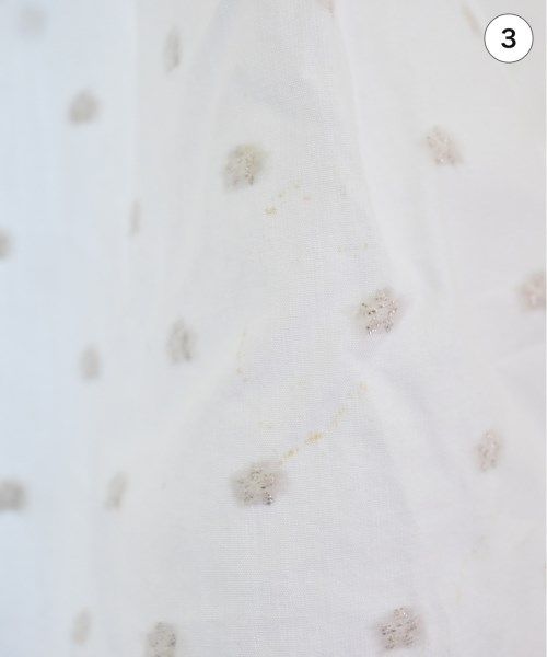 CAROLINE CONSTAS ブラウス XS 白xシルバー(総柄) 【古着】【中古】