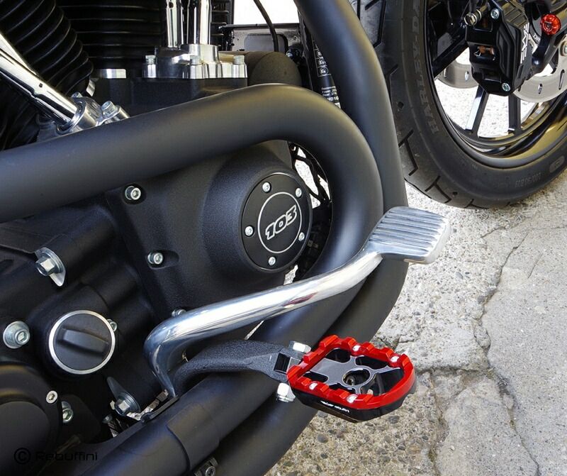 WHEELIE フットペグ ブラック＆オレンジ