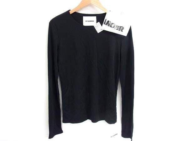 JIL SANDER ジルサンダー ビスコース82％×ポリアミド18％ 長袖 トップス 洋服 表記サイズ 42 ブラック系 BI6741