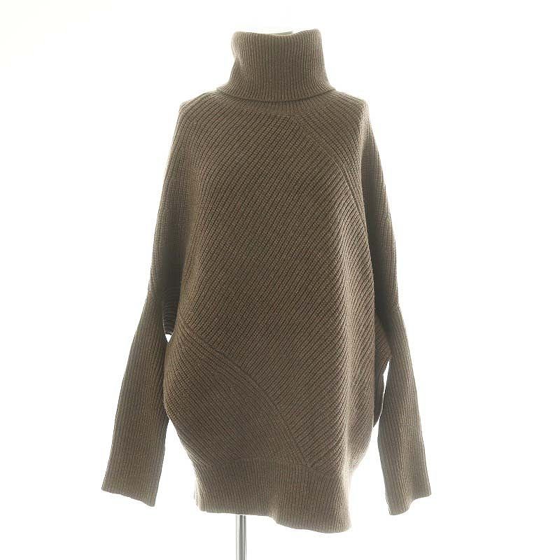 ブラミンク BLAMINK カシミヤシルクロングスリーブリブニット  