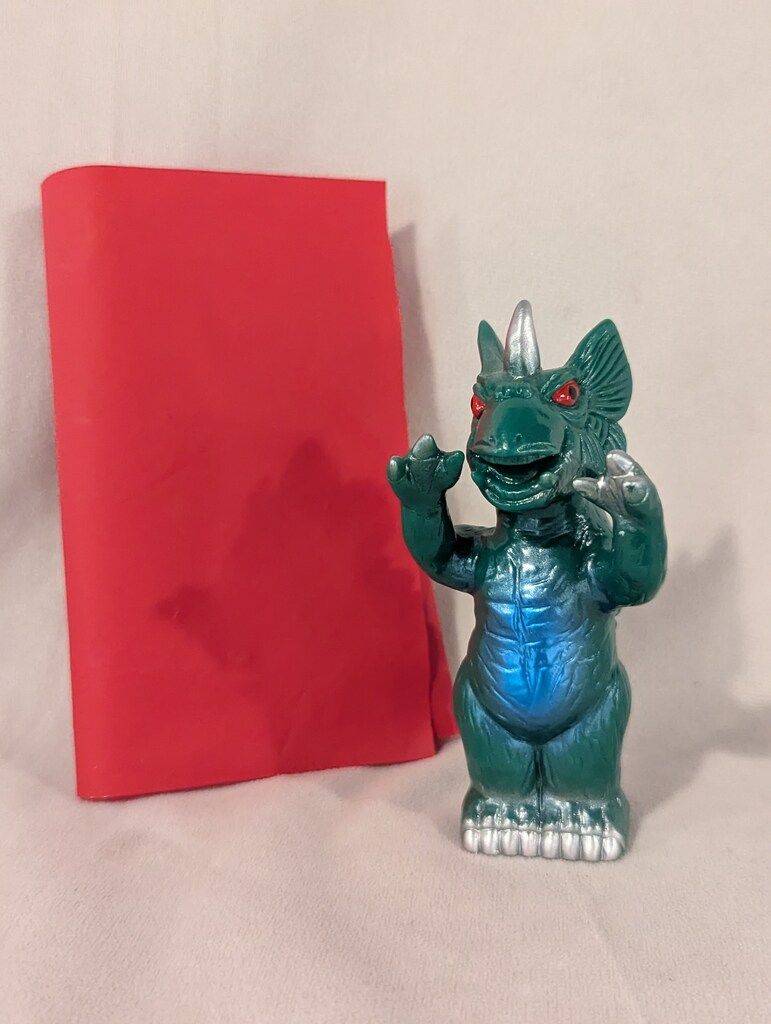 マルサン マルモンの指人形シリーズ ドラギラス 緑成型|メタ青|銀