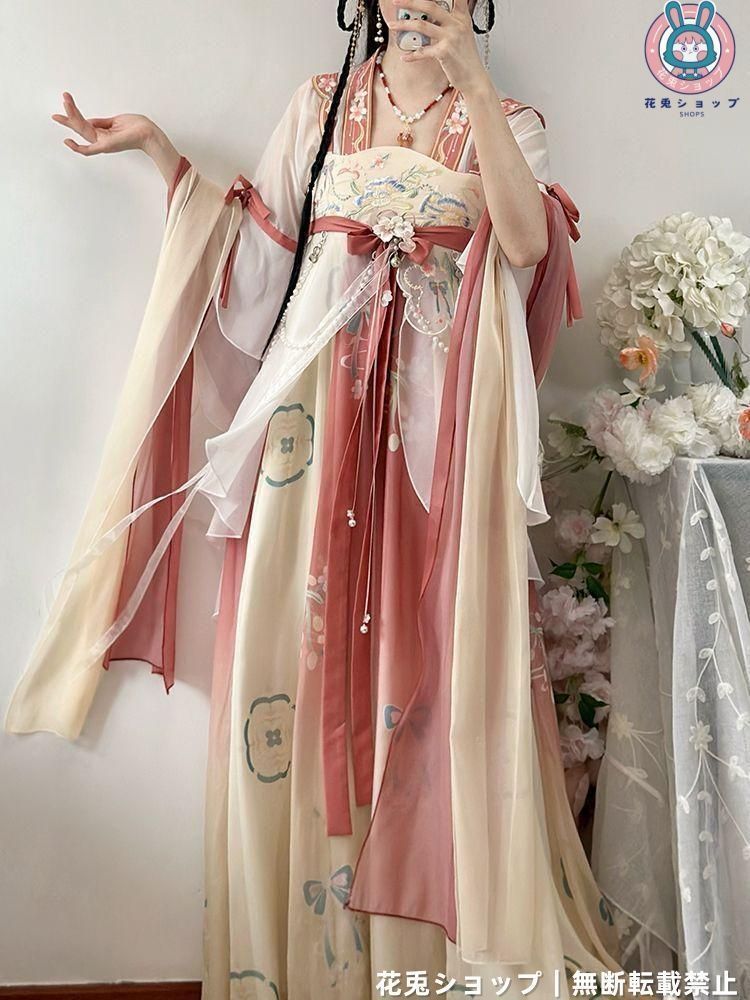 HF-157 豪華刺繍 漢服 かんふく 古風衣装 レトロ風 中華ロリータ