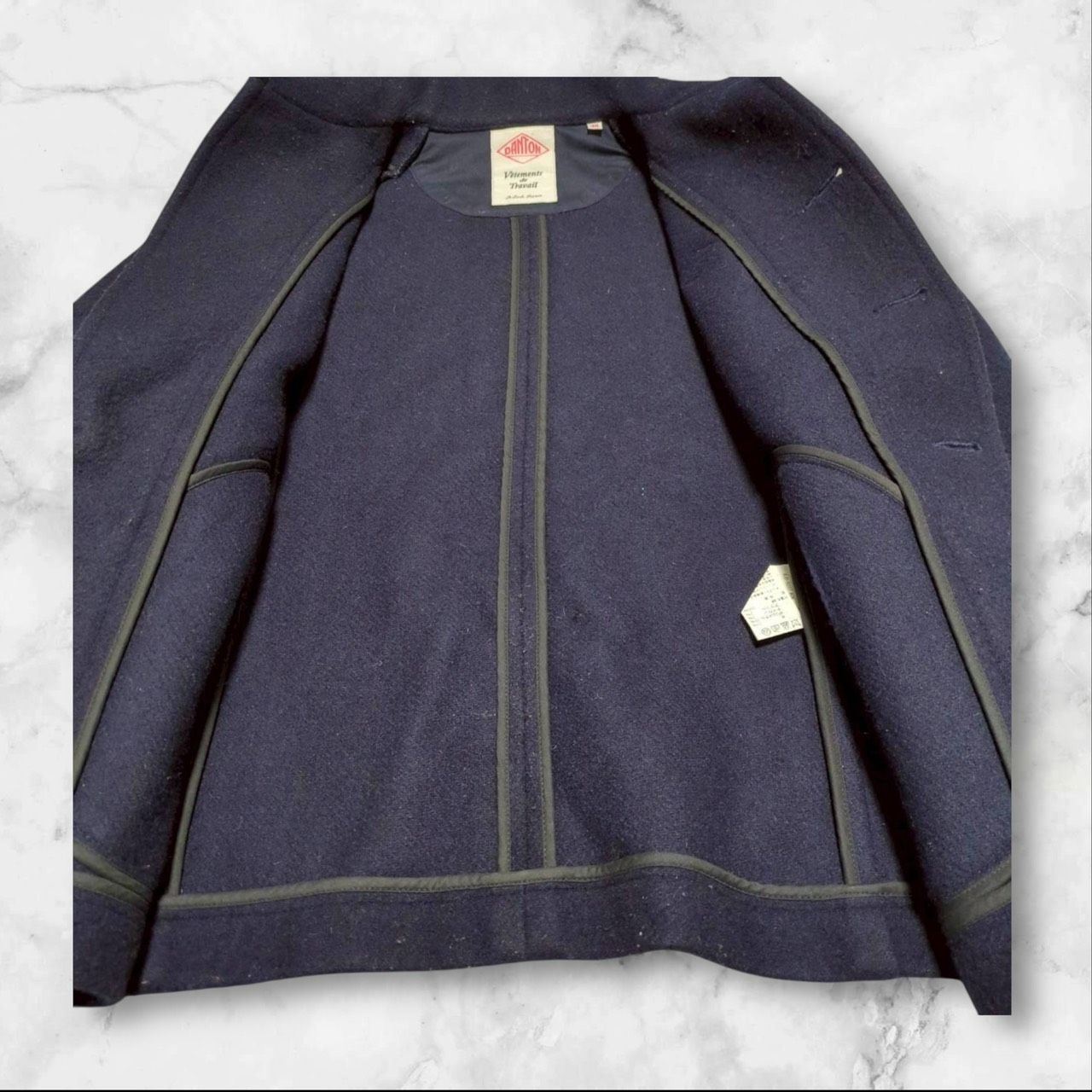 ダントン】danton（38）ウールモッサコート アウター ミドル丈