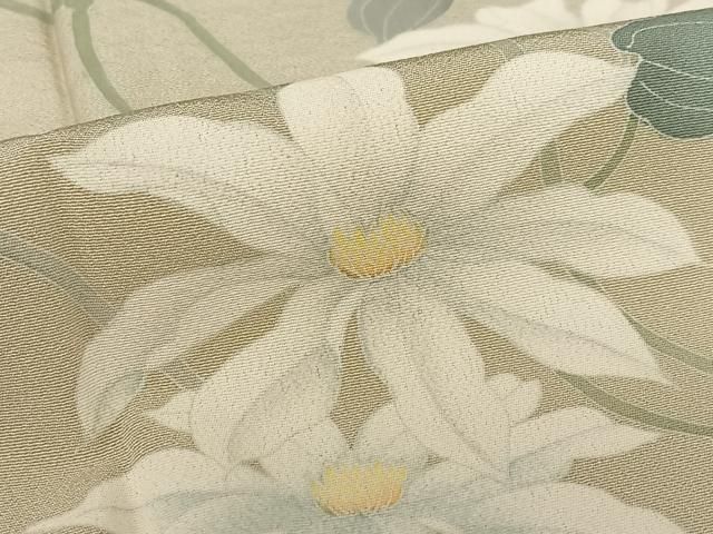 平和屋着物○京加賀糸目友禅作家 山崎巌 訪問着 枝花文 正絹