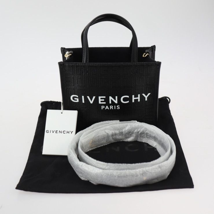 ジバンシィ 「G」ミニ トートバッグ ホワイト／ブラック ジバンシィ GIVENCHY ジバンシィ GIVENCHY G-TOTE Gトート MINI