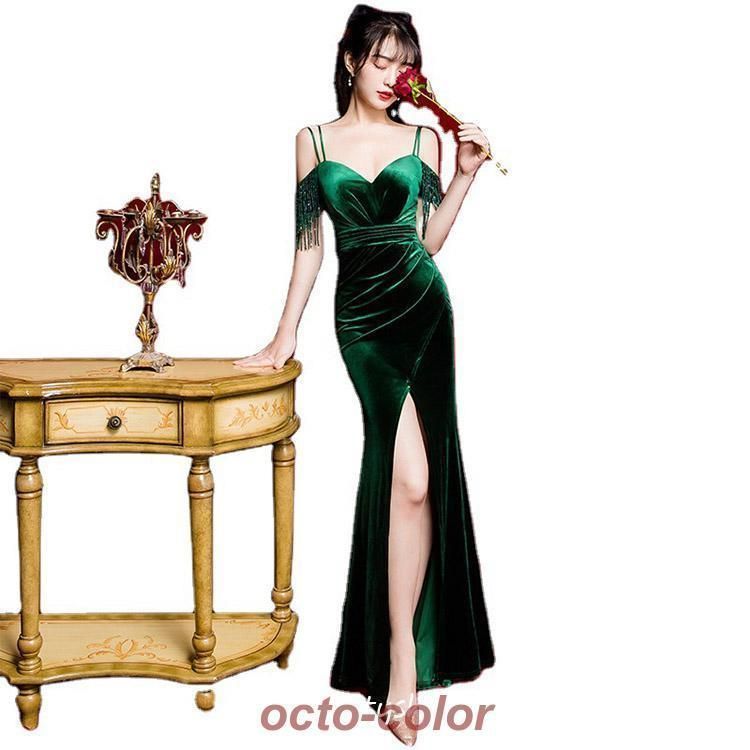 Vネック 発表会ドレス