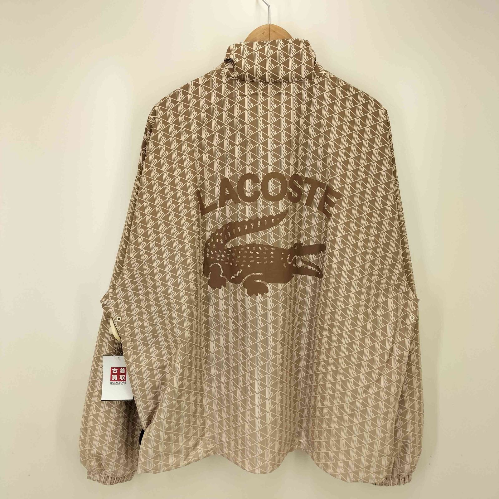 LACOSTE バックプリントモノグラムトラックジャケット LACOSTE バックプリントモノグラムトラックジャケット
