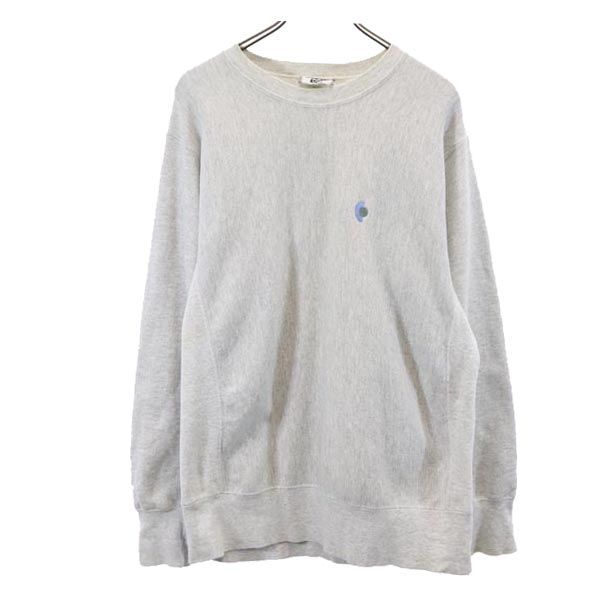 リー 90s オールド USA製 スウェット L グレー系 Lee 長袖 トレーナー ロゴ 裏起毛 メンズ 【中古】  【231015】