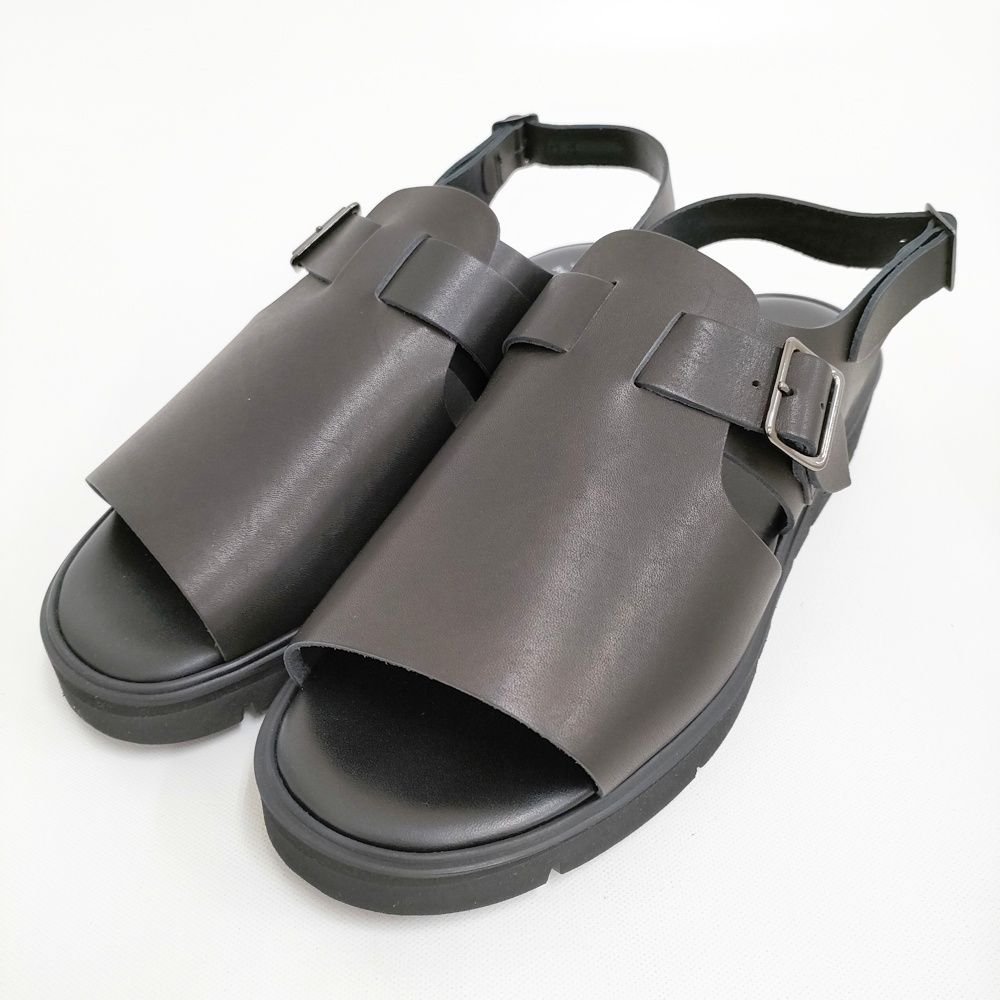 foot the coacher OPEN TOE SANDALS GLOXI CUT MEDIUM SOLE 9 定価41800円 サンダル ブラック メンズ フットザコーチャー 5-0415S♪