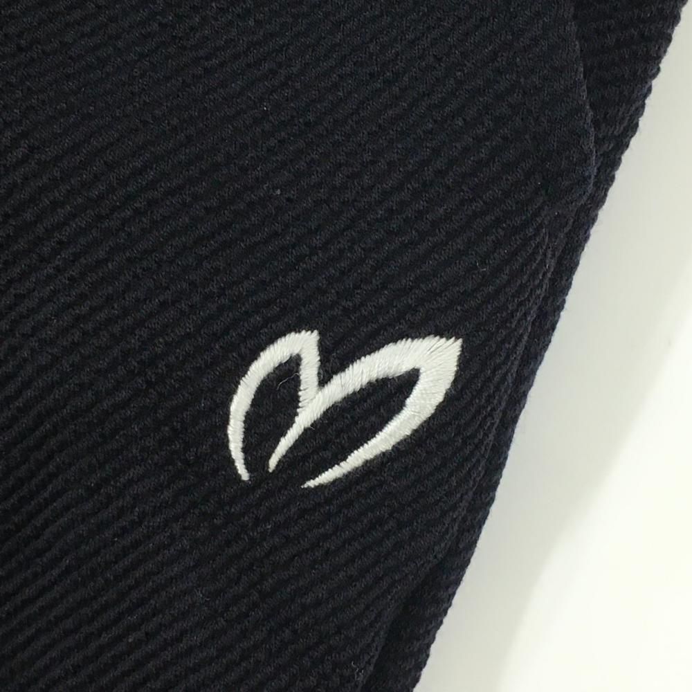 MASTER BUNNY EDITION - 【美品】マスターバニー パンツ 黒系 織生地 ロゴ白 ストレッチ  メンズ 4(M) ゴルフウェア MASTER BUNNY EDITION 美品】マスターバニー パンツ 黒系 織生地 ロゴ白 ストレッチ