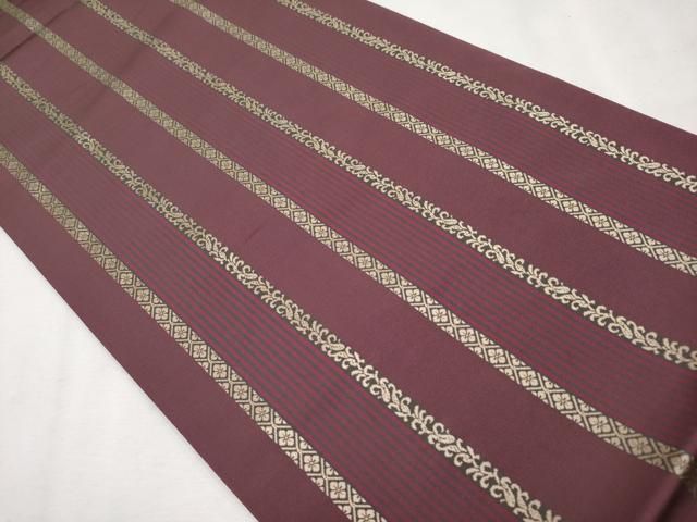 平和屋本店□極上 1897年創業 名門岡野 本場筑前博多織 千年工房 両面