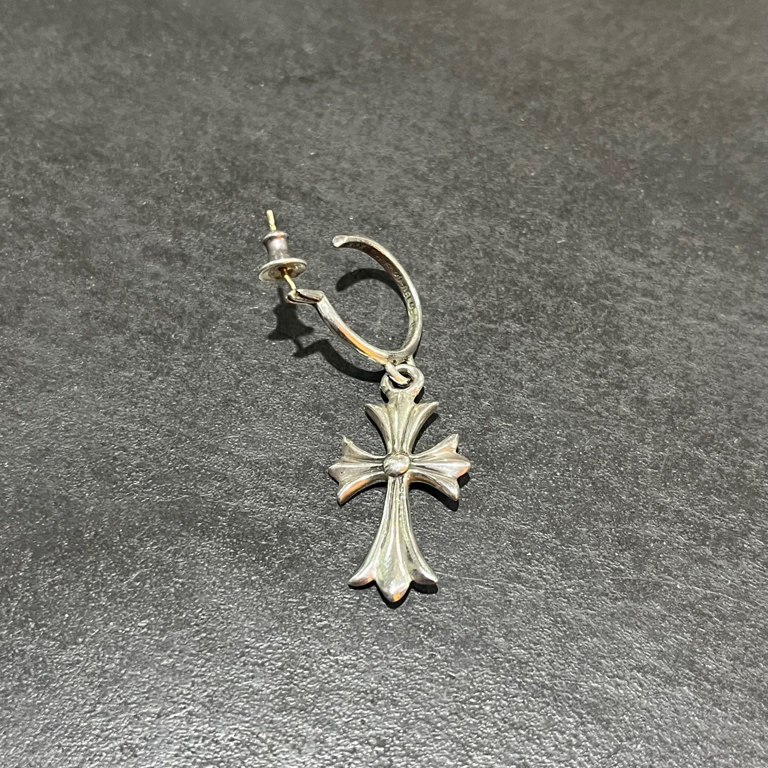 CHROME HEARTS タイニー CHクロス フープ イヤリング ピアス