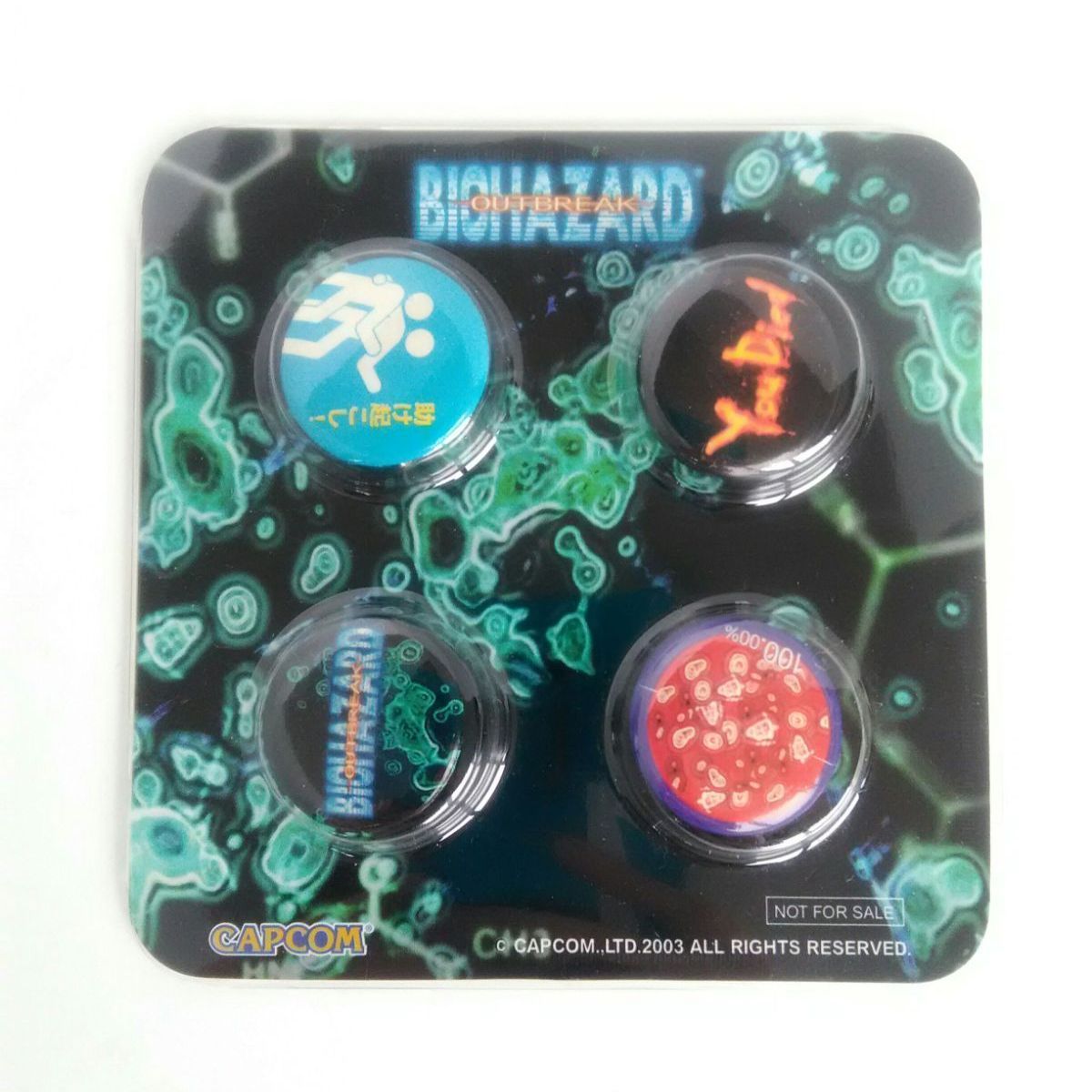 ★非売品★ バイオハザード アウトブレイク 缶バッジ(4個入り) バイオハザード アウトブレイク ミニ缶バッジ 4個入り 非売品 特典
