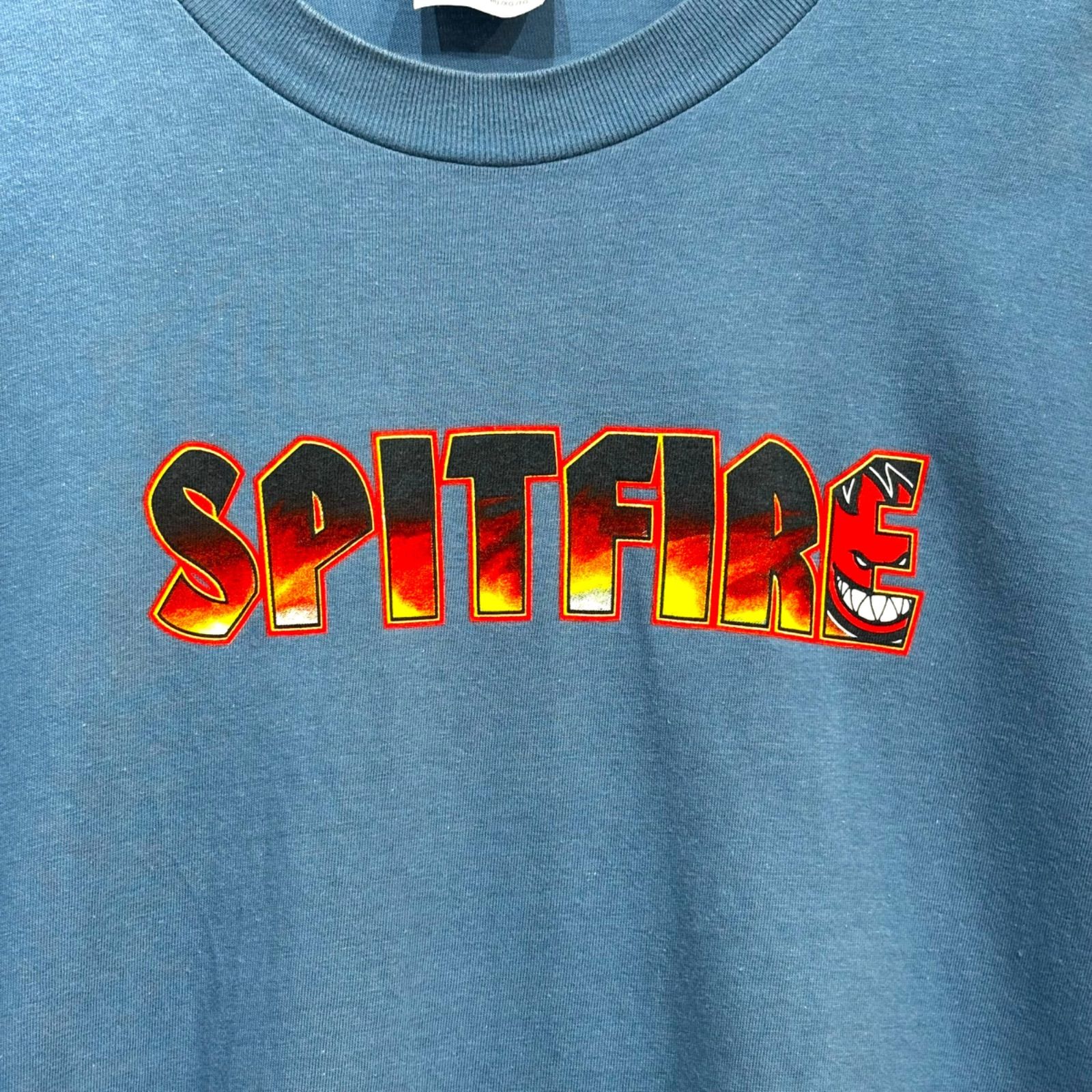 Rare】 90s SPITFIRE Old Skate Print T-Shirt 【XL】 90年代