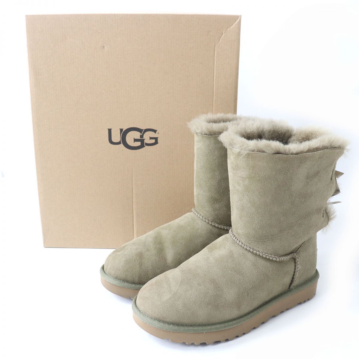 美品△UGG australia アグ 1016225 BAILEY BOW 2 ベイリー ボウ 2