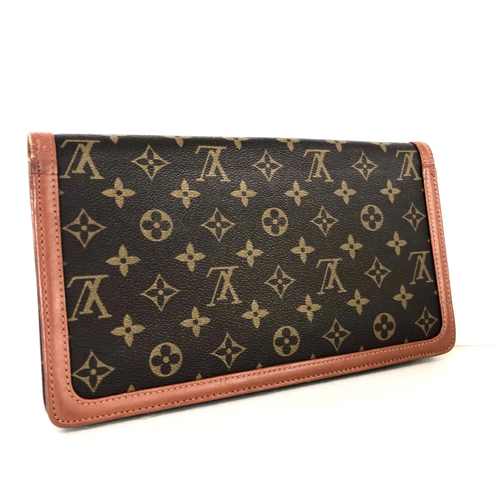 □極美品□鑑定済み□LOUIS VUITTON ルイヴィトン モノグラム ポシェットダムGM クラッチバッグ パーティーバッグ セカンドバッグ  PVC×レザー ブラウン ゴールド金具 フランス製 - メルカリ