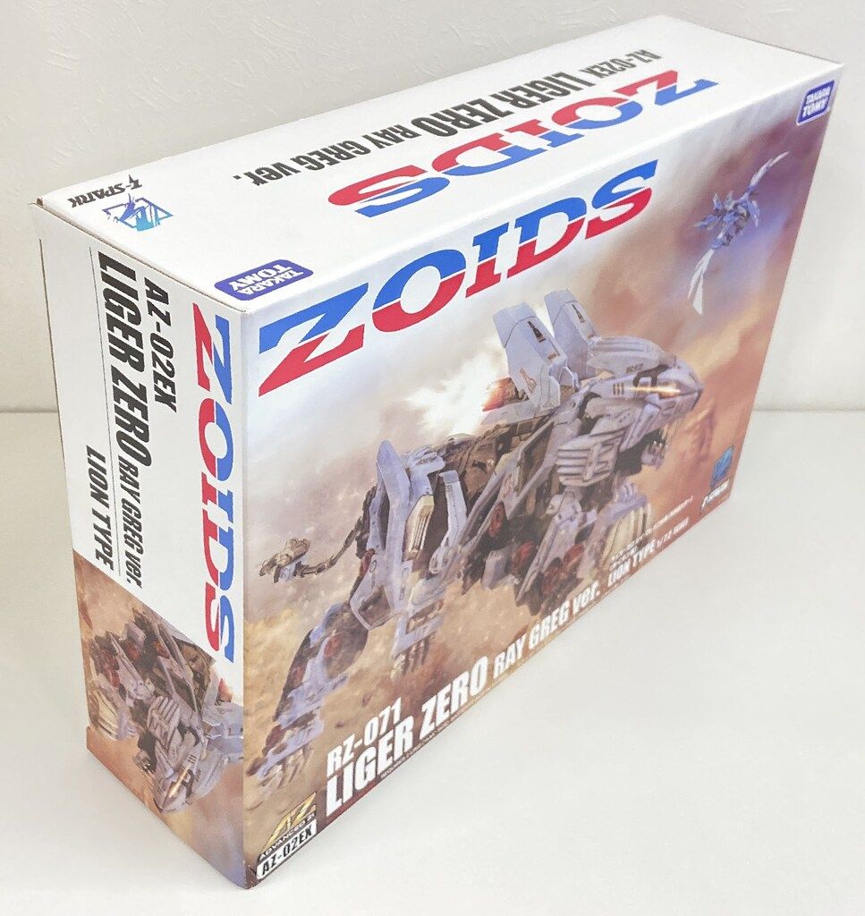 AZ-０２EX ライガーゼロ レイ・グレック仕様【共和国カラー】 ZOIDS]ゾイドコアボックス&AZ-02EX ライガーゼロ レイ・グレック