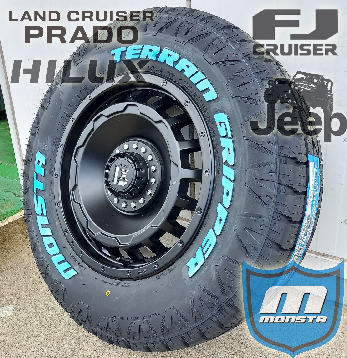 ラングラー JL JK タイヤホイールセット 17インチ SwaGGer MONSTA テレングリッパー 265/65R17 265/70R17  285/70R17 LEXXEL レクセル - メルカリ