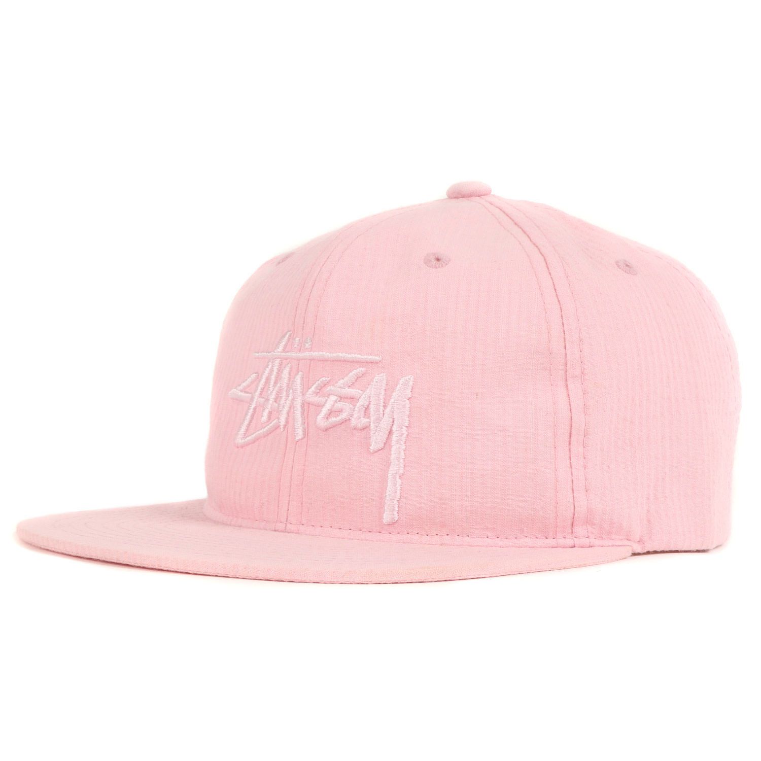 STUSSY ステューシー キャップ ストックロゴ シアサッカー 6パネル