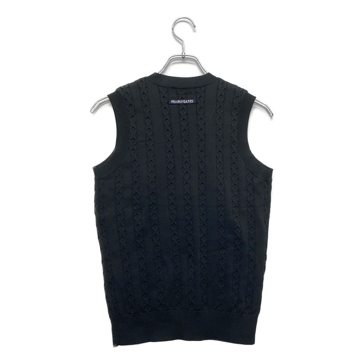 中古 レディース パーリーゲイツ PEARLY GATES ベスト 0(S) 黒