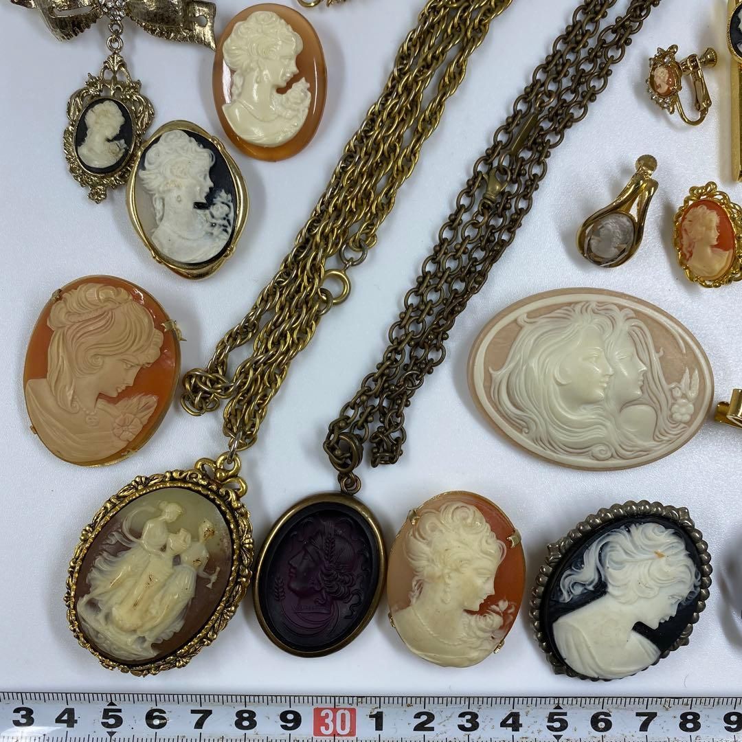 カメオ ブローチ 色々 333g 東な6-0827ア㉕