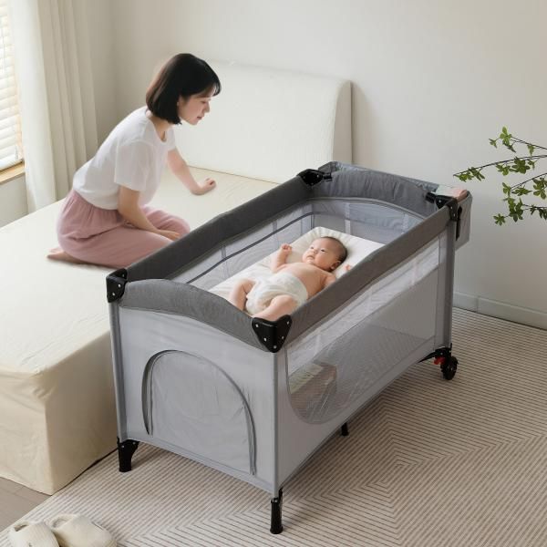 おむつ替えテーブル付 キャスター付き