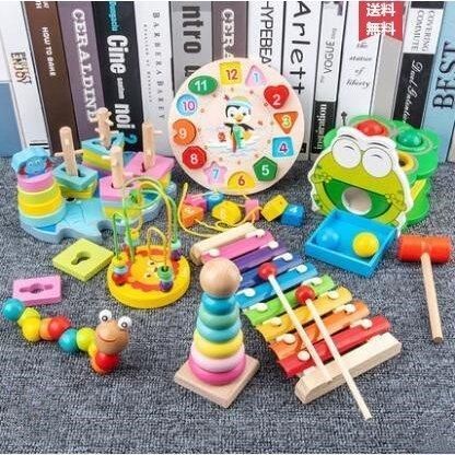 おもちゃ 知育玩具 木のおもちゃセット 出産祝い 1歳 2歳 3歳 男 女 誕生日プレゼント 楽器おもちゃ 7in1 新年 クリスマス プレゼント 子供 おすすめ
