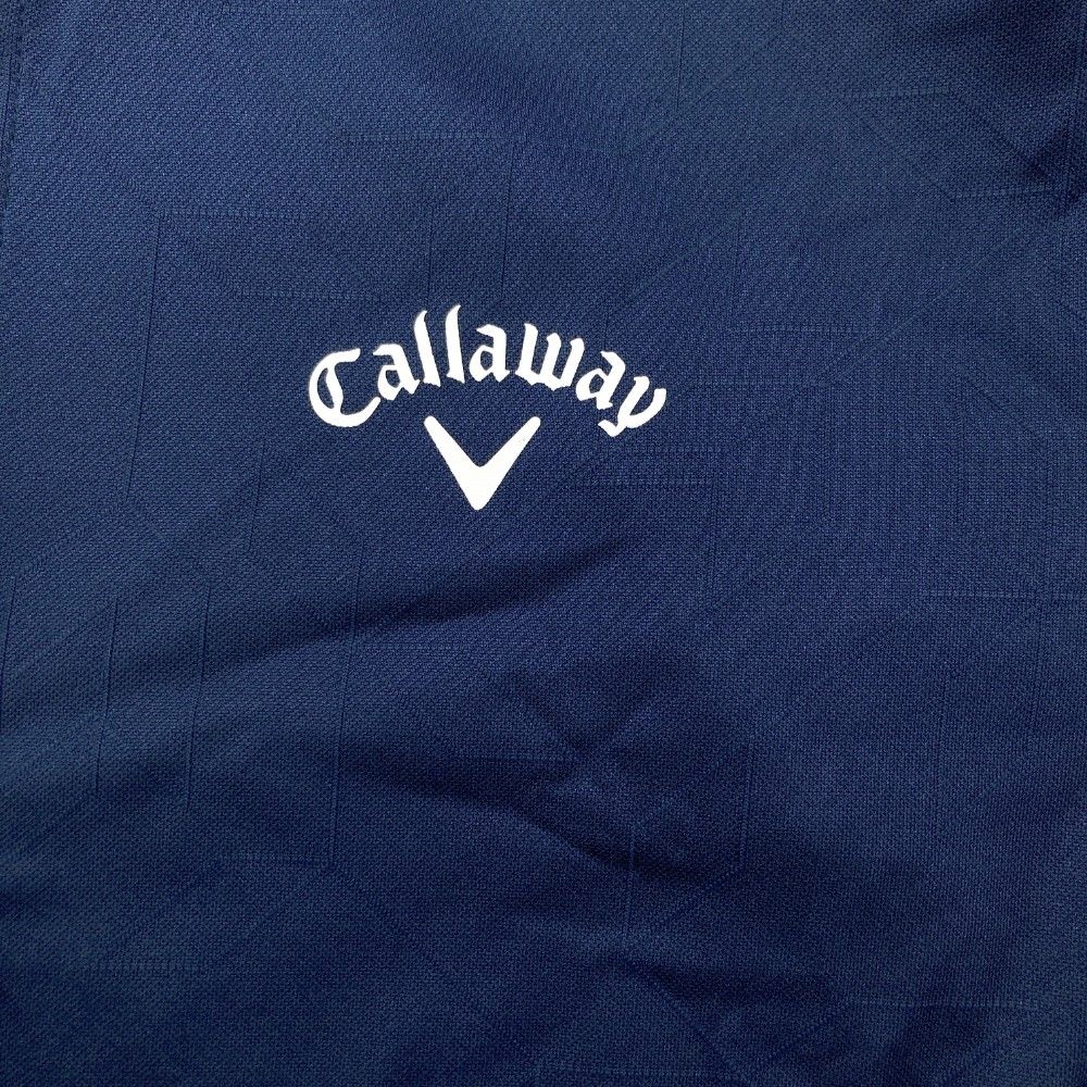 サイズ：L CALLAWAY キャロウェイ 半袖ポロシャツ ネイビー系