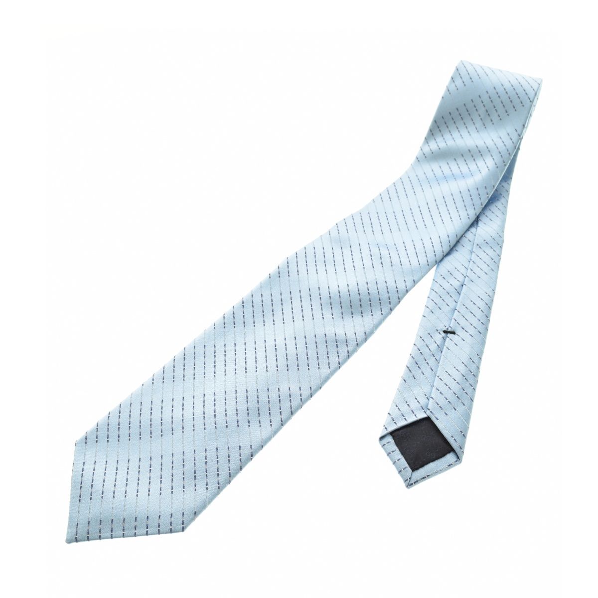 【VINTAGE】GUCCI ブロックチェック シルク ネクタイ 美品 GUCCI グッチ シルク ネクタイ グレー シルバー ブロック柄
