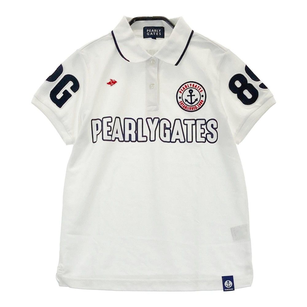 PEARLY GATES パーリーゲイツ フェルトワッペン 半袖ポロシャツ