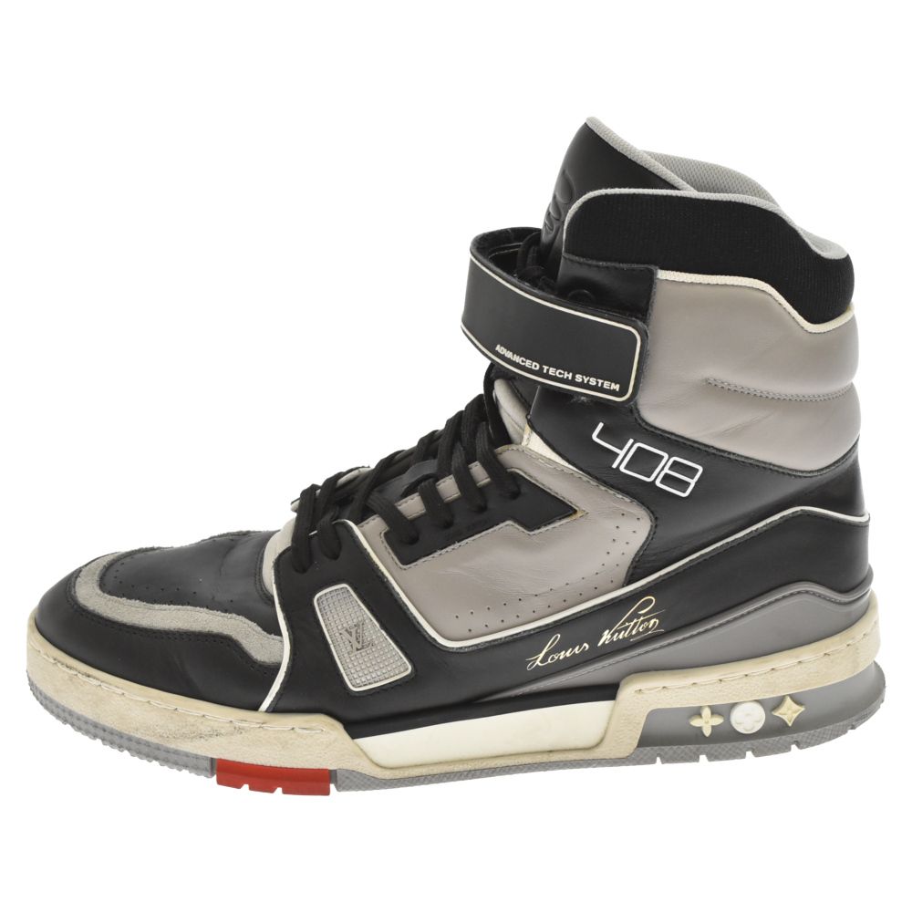 LOUIS VUITTON ルイヴィトン LVトレイナーハイカットスニーカー グレー/ブラック CL 1118 LOUIS VUITTON (ルイヴィトン) LVトレイナーハイカットスニーカー
