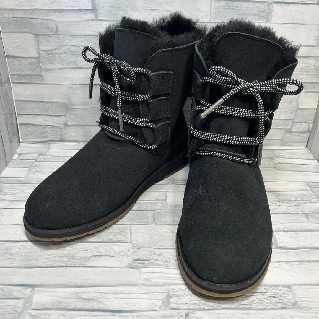 タグ付き EMU Australia ムートンブーツ レースアップ 23㎝