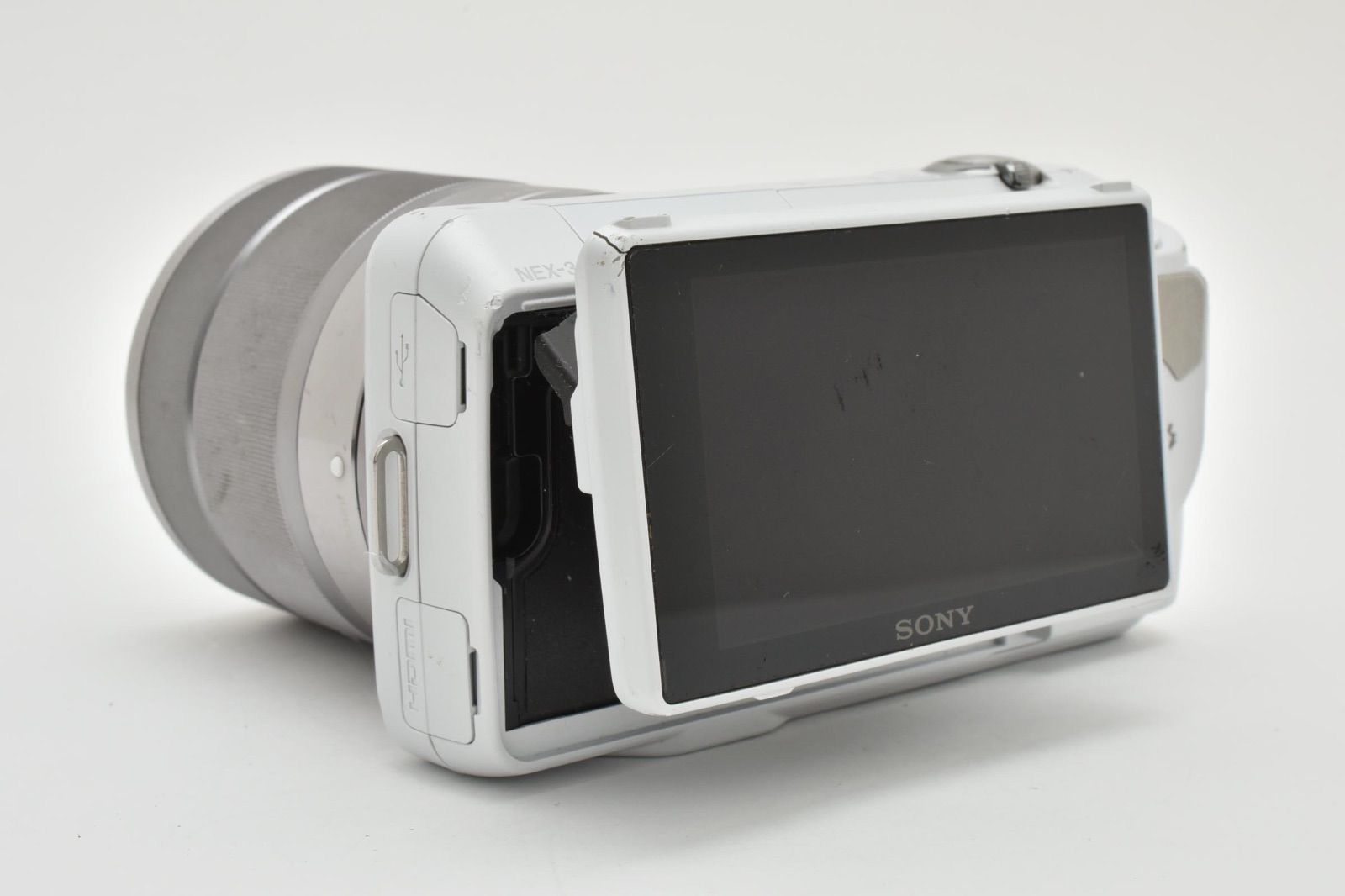 ☆実用品☆ SONY ソニー α NEX-3 ボディ ホワイト + SEL1855 E