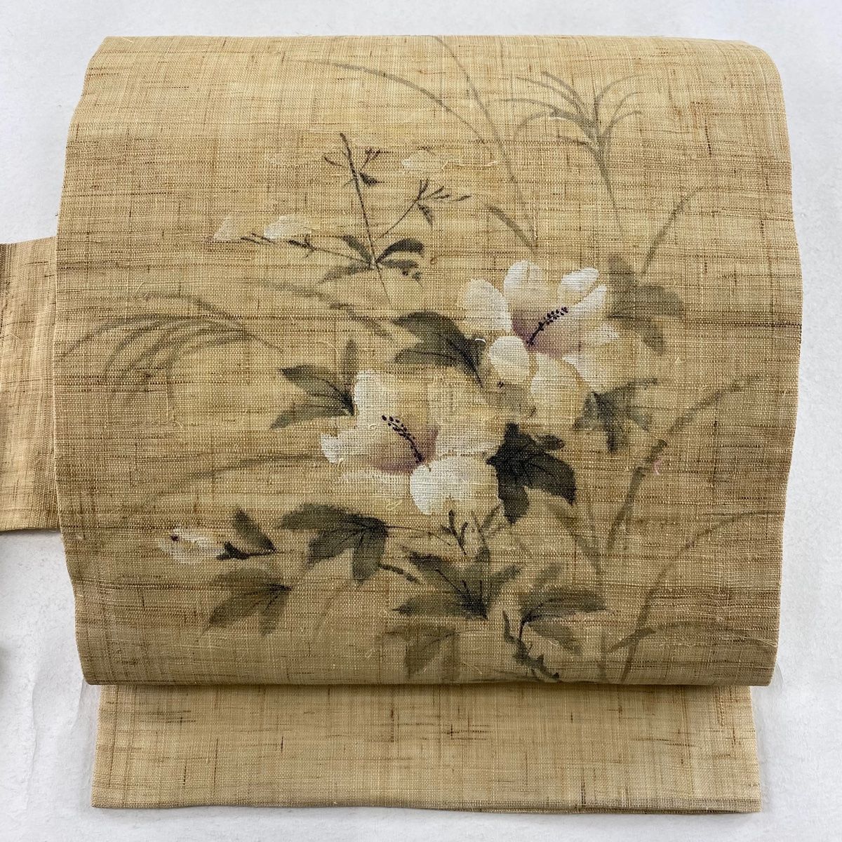 名古屋帯 夏 名古屋帯 名品 夏帯 草花 薄茶色 麻 【中古】 - メルカリ