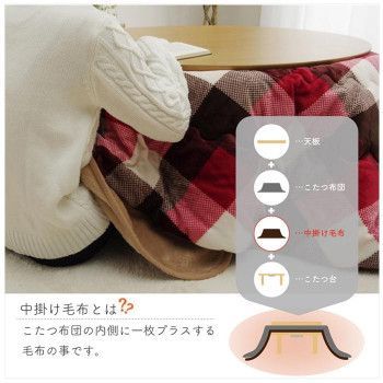 こたつ布団用 中掛け毛布