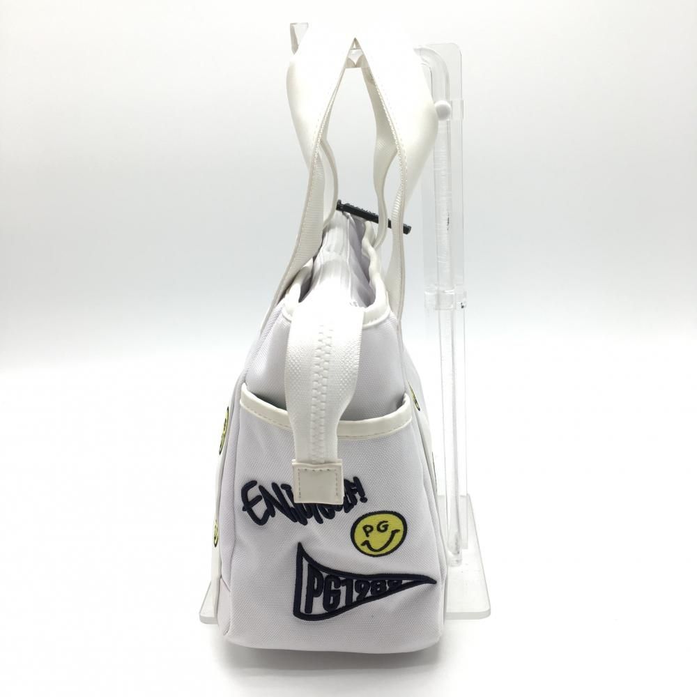 新品 未使用 パーリーゲイツ カートバッグ LoveGOLFシリーズ ニコちゃん パーリーゲイツ カートバッグ 白×グリーン LoveGOLFシリーズ