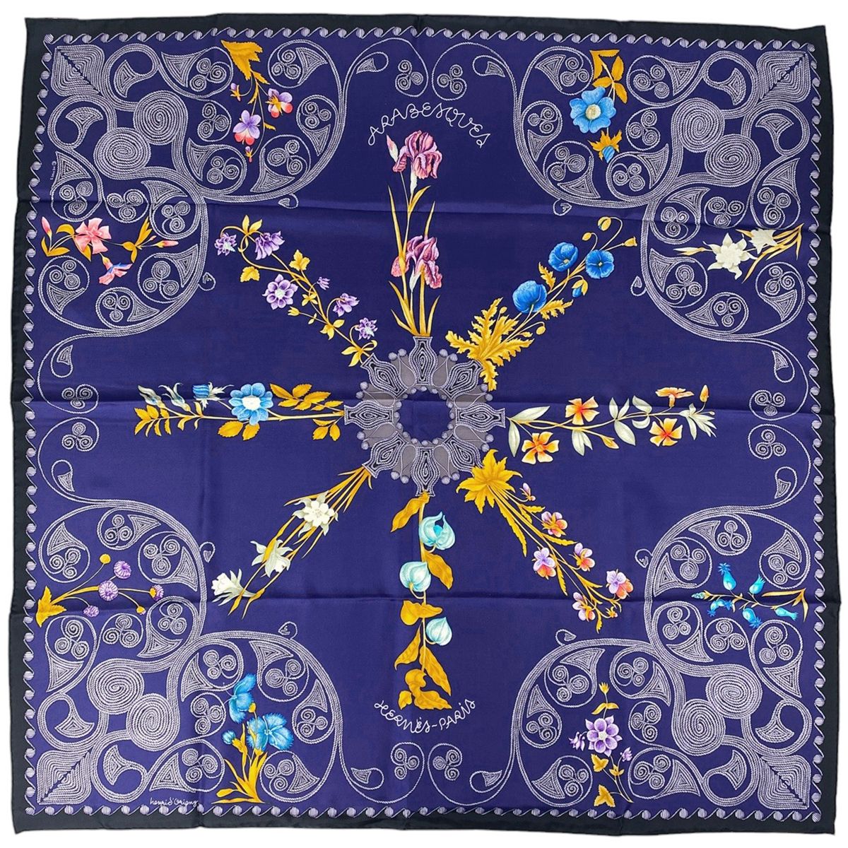 エルメス HERMES カレ 90 ARABESQUES アラベスク スカーフ シルク