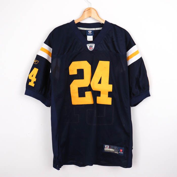 リーボック Tシャツ 半袖 アメフト ユニフォーム NFL #24 ゲームシャツ