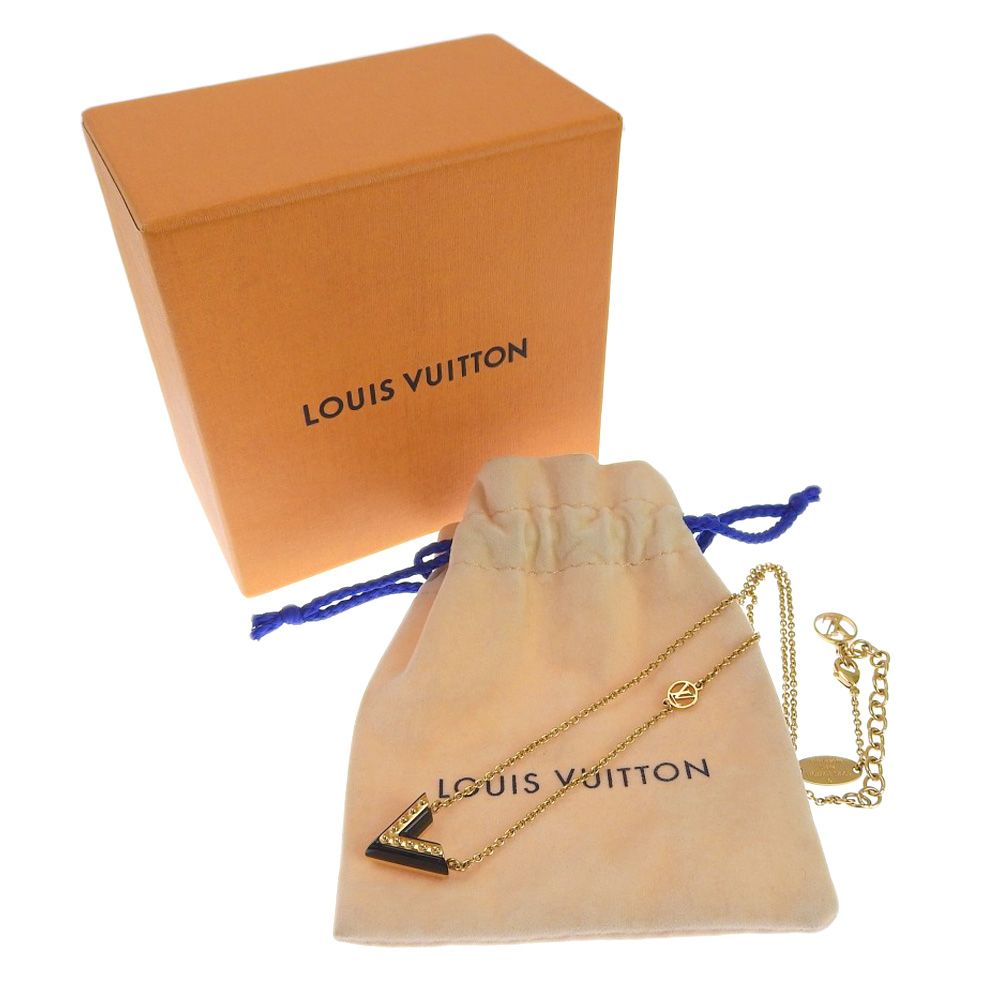 LOUIS VUITTON】ルイ・ヴィトン エセンシャルV M63181 金メッキ 黒