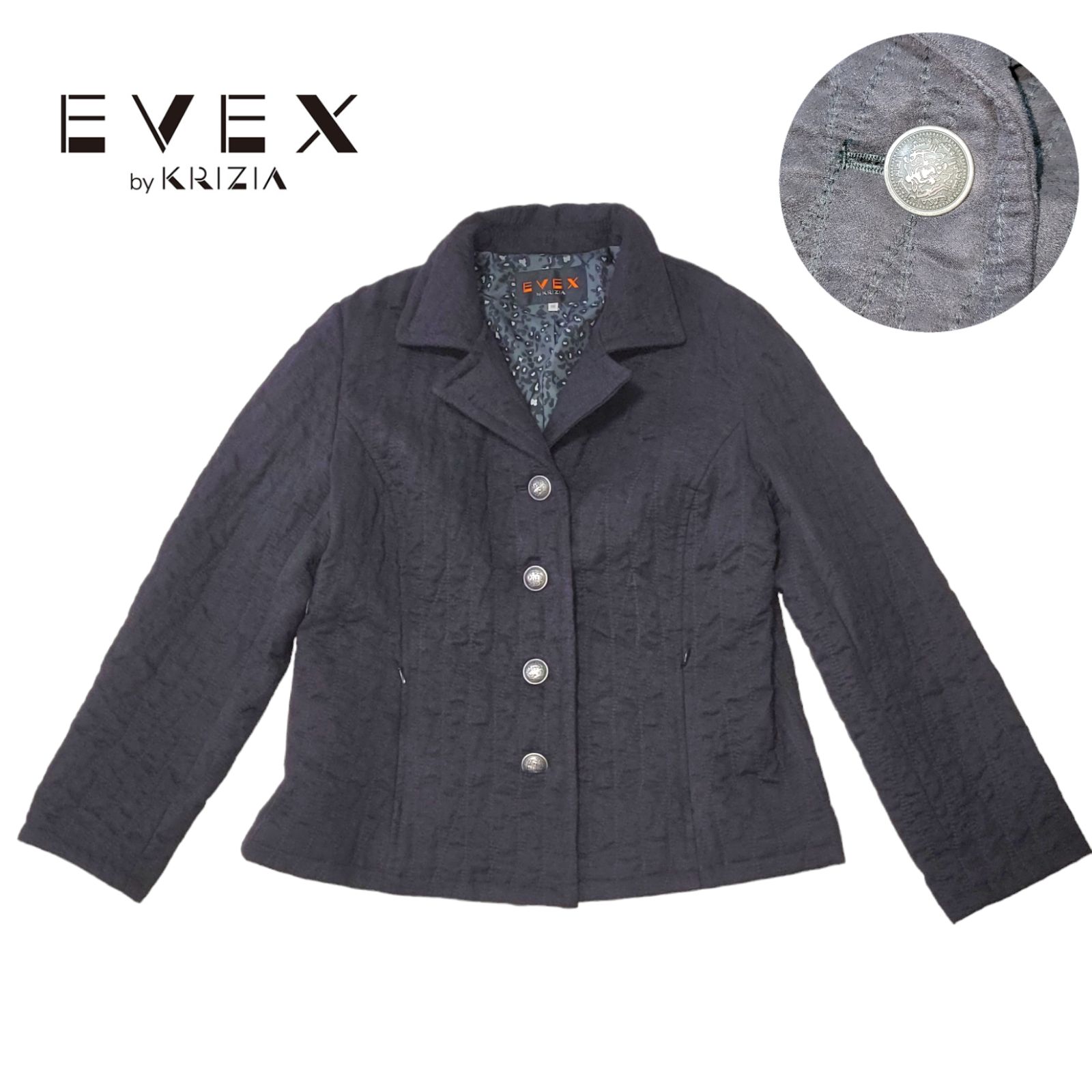 【ゆったりサイズ】48 EVEX BY KEIZIA キルティングジャケット
