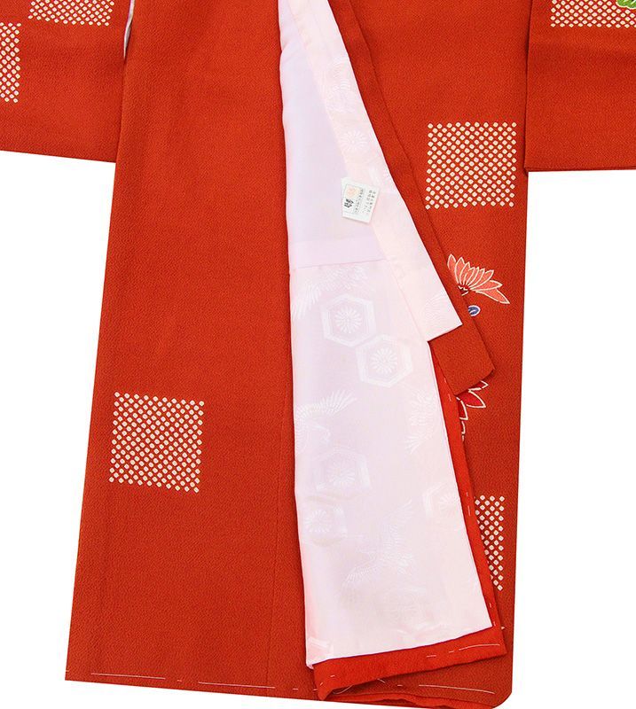 記念感謝祭☆正絹特撰京友禅伝統工芸染祝い花車まり文に四季花の豪華