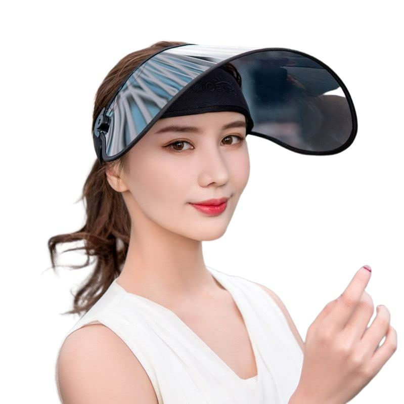 【特価セール】あご紐付き おしゃれ 雨 自転車 フェイスガード 帽子 uvカット つば広 日焼け防止 レインバイザー レインハット レディース サンバイザー [ＭＵＺＩＺＨＥＮＧ]