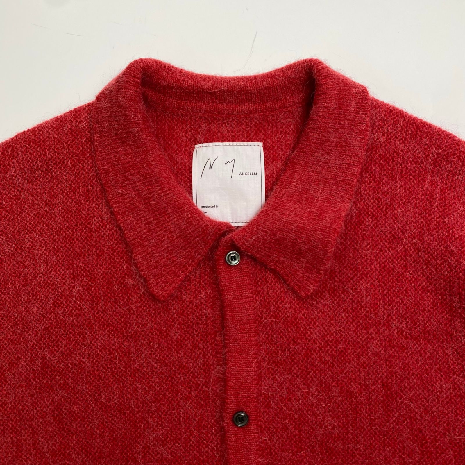 25AW ANCELLM KIMONO KNIT SHIRT RED サイズ2 KIMONO KNIT SHIRT(RED) – ANCELLM