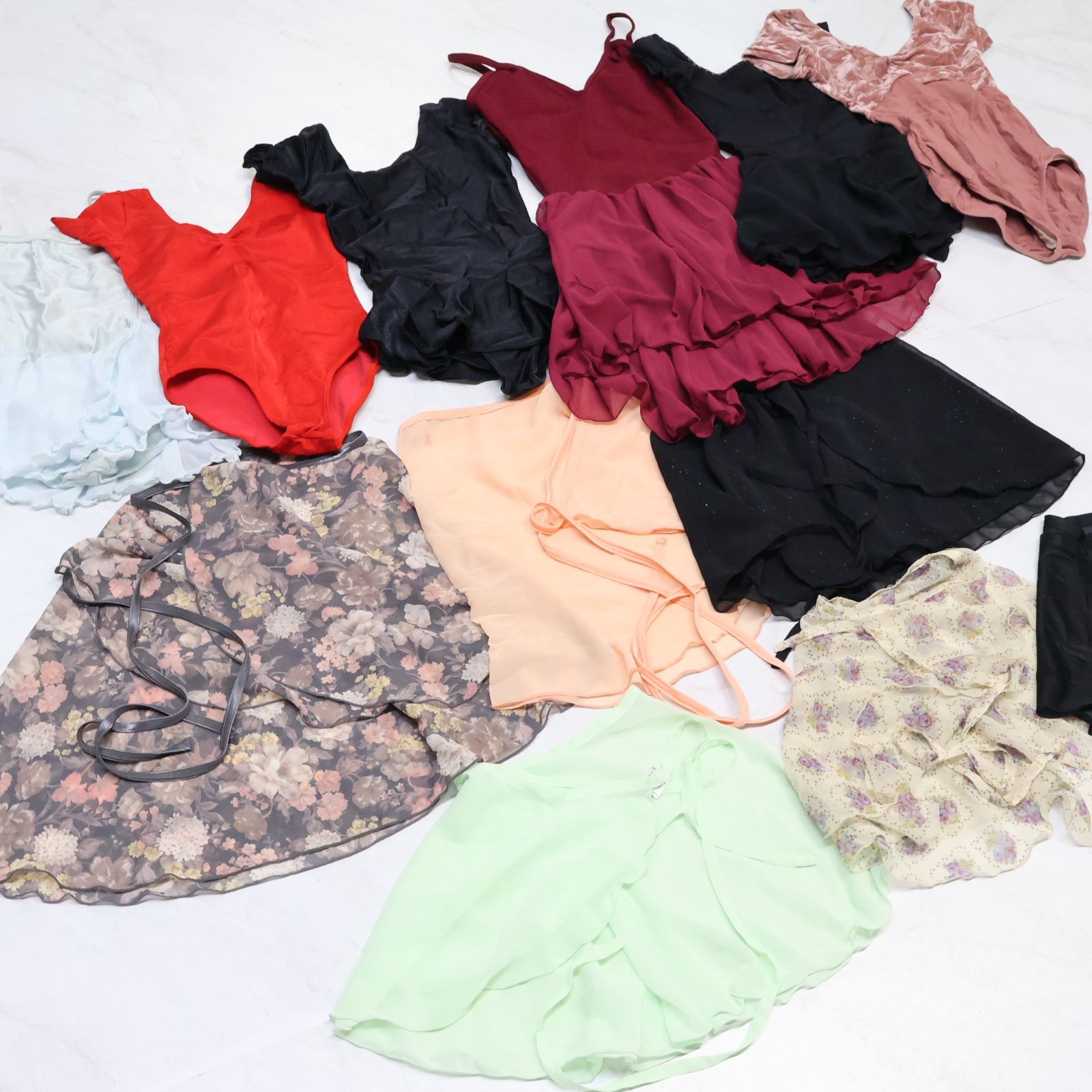 チャコット】スカート付レオタード 0601 ラベンダー☆110㎝ バレエ