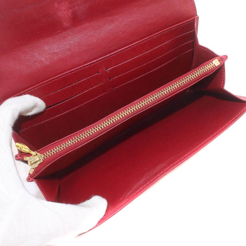 ルイヴィトン LOUIS VUITTON モノグラム ヴェルニ ポルトフォイユ サラ  