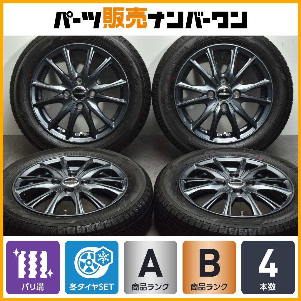 【バリ溝】WAREN 14in 4.5J +45 PCD100 ヨコハマ アイスガード iG60 155/65R14 N-BOX デイズ デリカミニ ワゴンR アルト タント ムーヴ