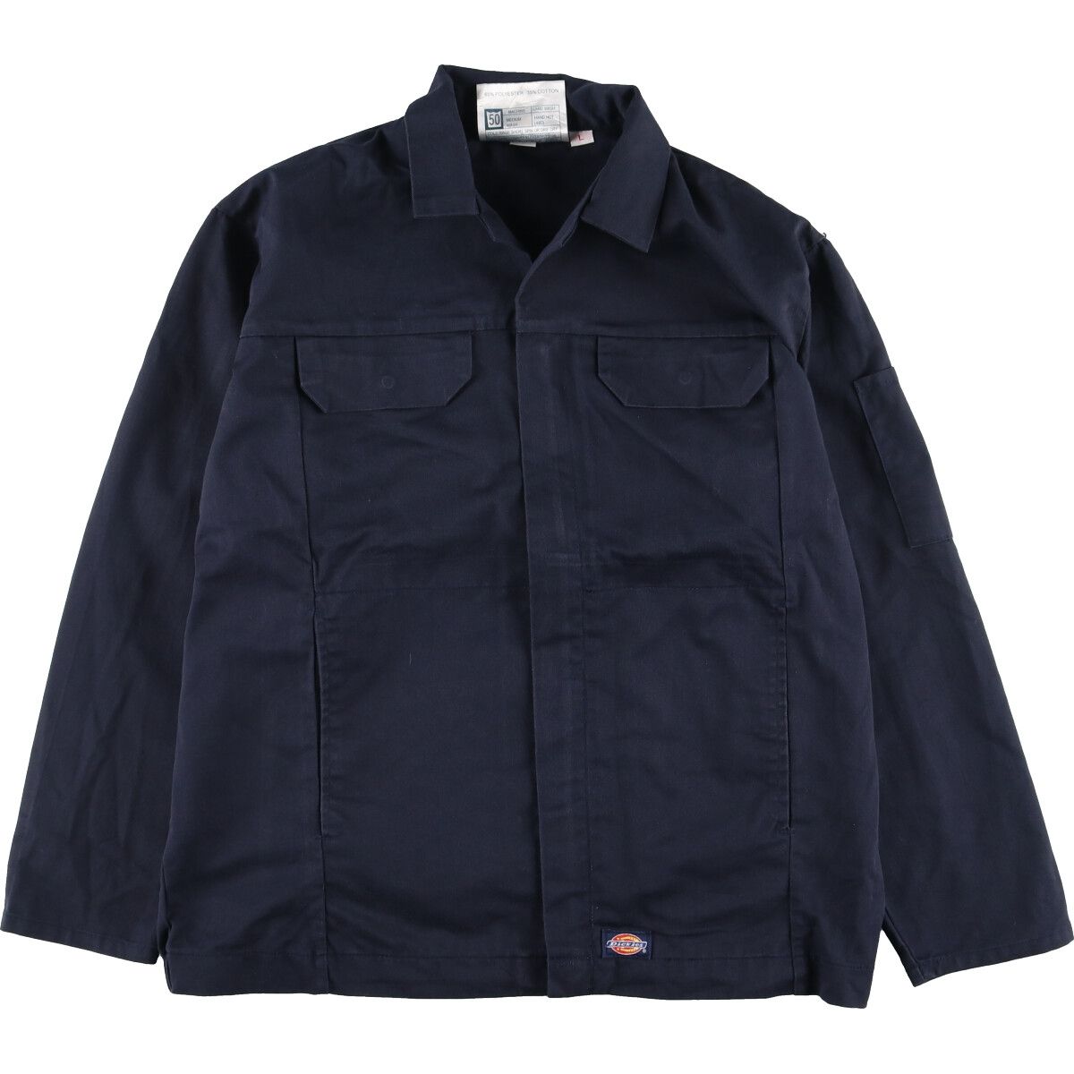 古着 ディッキーズ Dickies REDHAWK オープンカラー ワークシャツジャケット メンズL/eaa408966