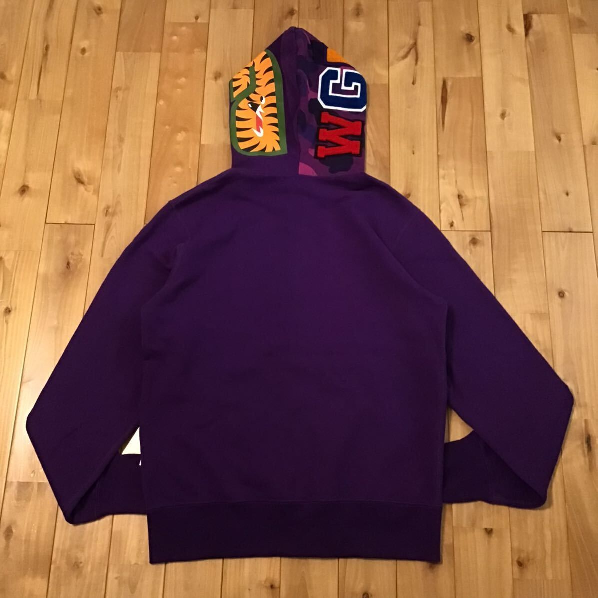 Purple × Purple camo シャーク パーカー Lサイズ shark full zip 
