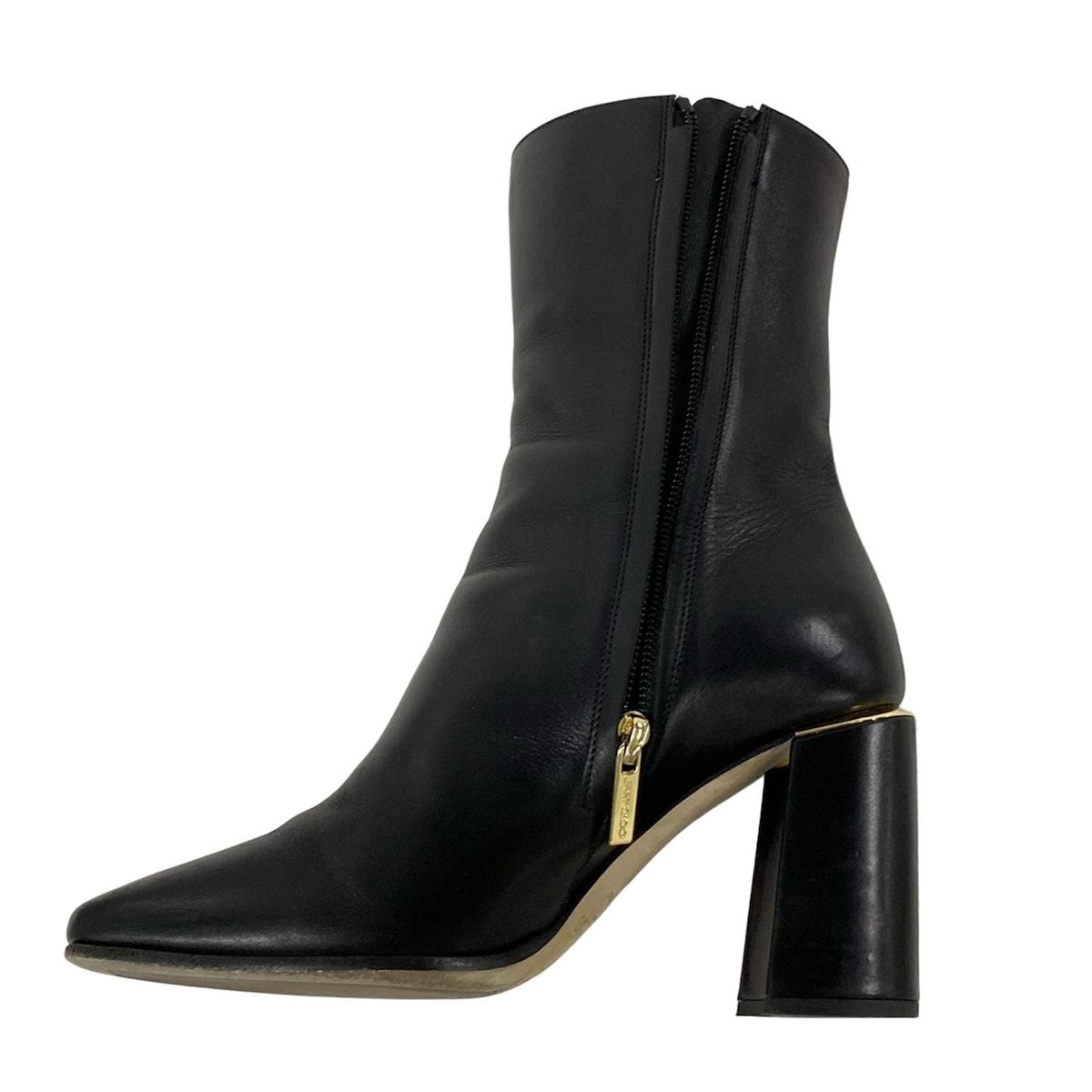 JIMMY CHOO(ジミーチュウ) ショートブーツ 35 レディース - 黒