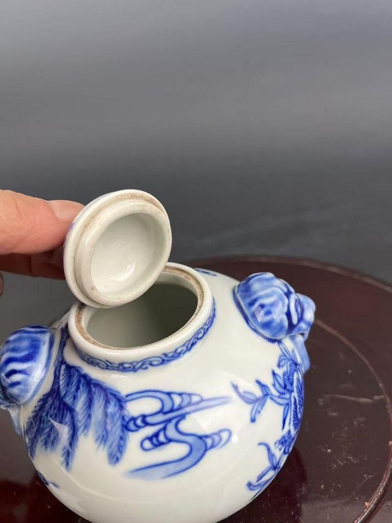 獅子蓋 双龍耳 香炉 書房 茶道 工芸品 装飾品 美術品 置物 獅子蓋 双龍耳 香炉 書房 茶道 工芸品 装飾品 美術品 置物